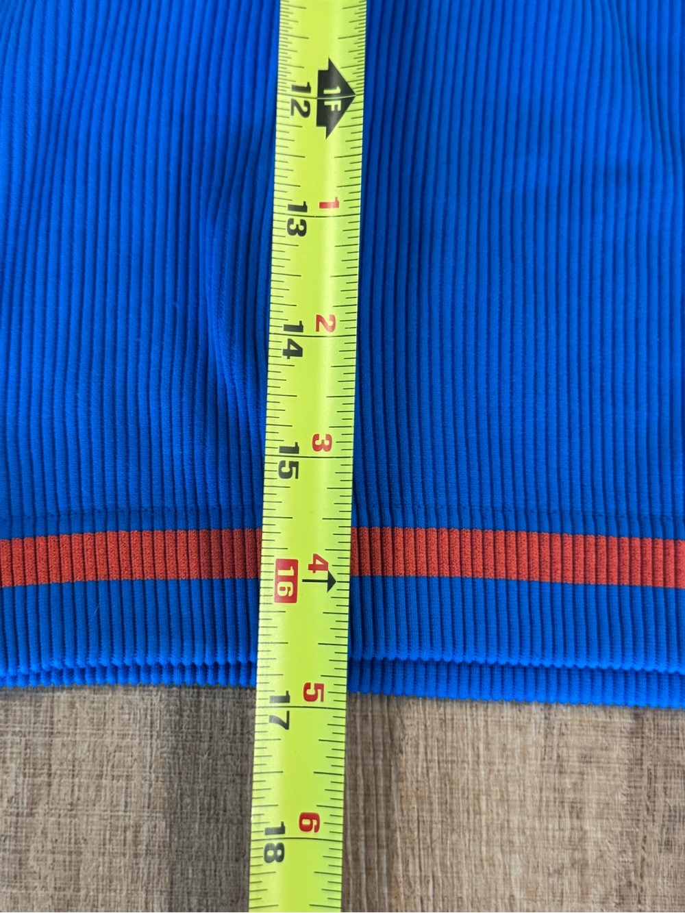 Wilson Seamless Ribbed Racerback Sports Bra Tank Top Blue Orange Size M NWOT - Picture 6 of 7